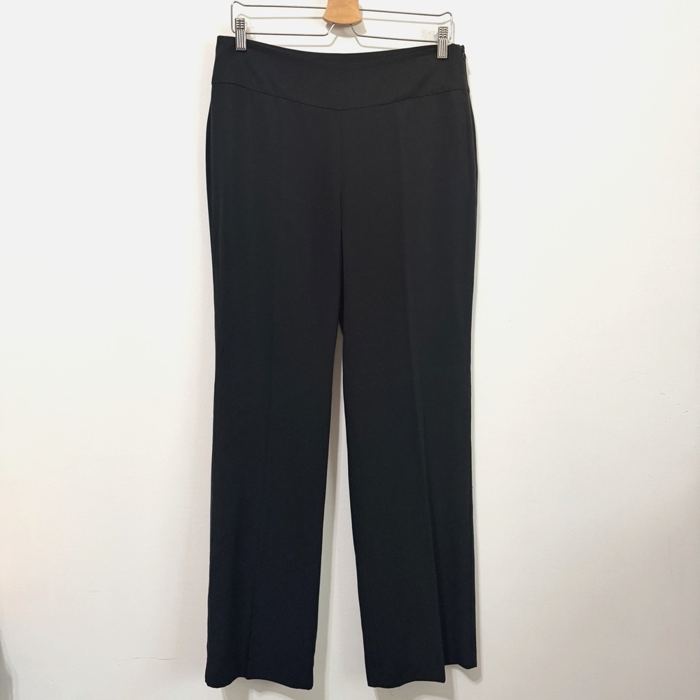Eileen Fisher Pants Slacks S Black Straight Leg Side‎ Zip Tencel Business 32x32